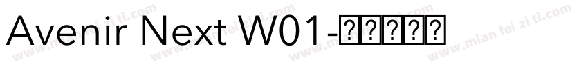Avenir Next W01字体转换